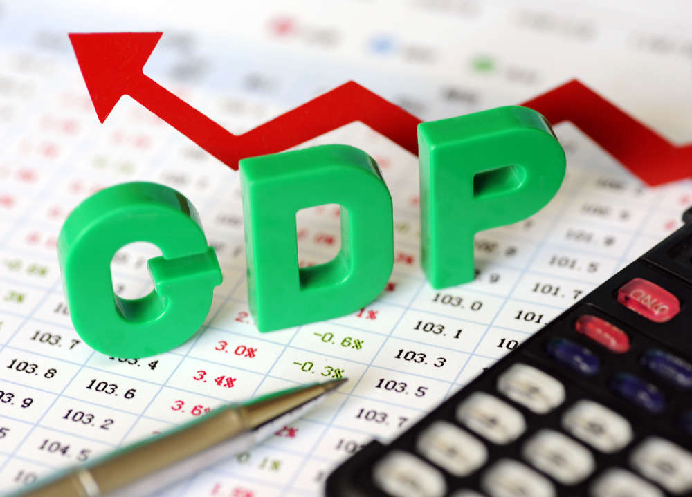 The latest GDP growth rate for the USA could cause movement in the