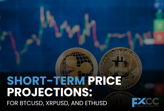 Short-Term Price Projections for BTCUSD, XRPUSD, and ETHUSD